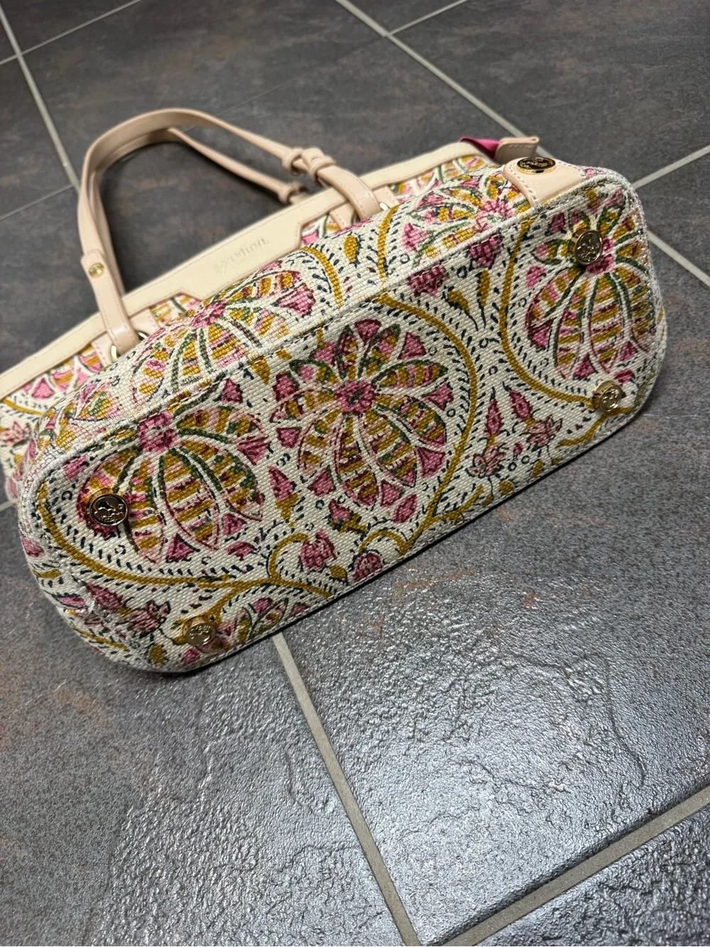 Spartina 449 Pepper Hall Tote Shoulder Bag Handbag Zip Top Purse
